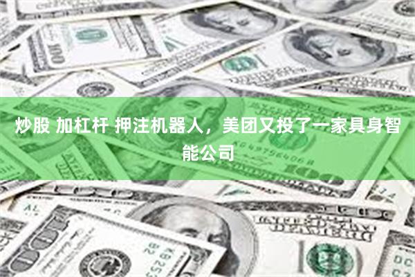 炒股 加杠杆 押注机器人，美团又投了一家具身智能公司