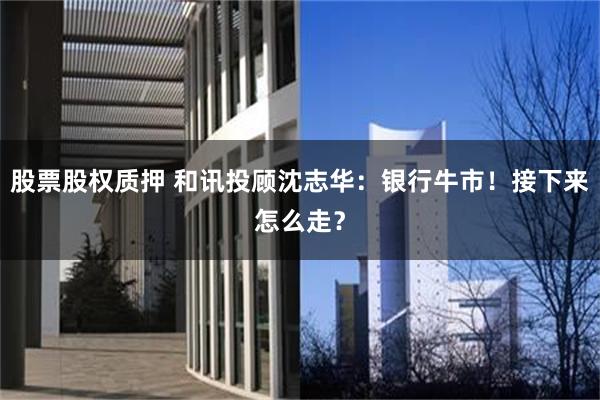 股票股权质押 和讯投顾沈志华：银行牛市！接下来怎么走？