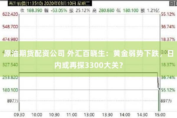 原油期货配资公司 外汇百晓生：黄金弱势下跌，日内或再探3300大关？