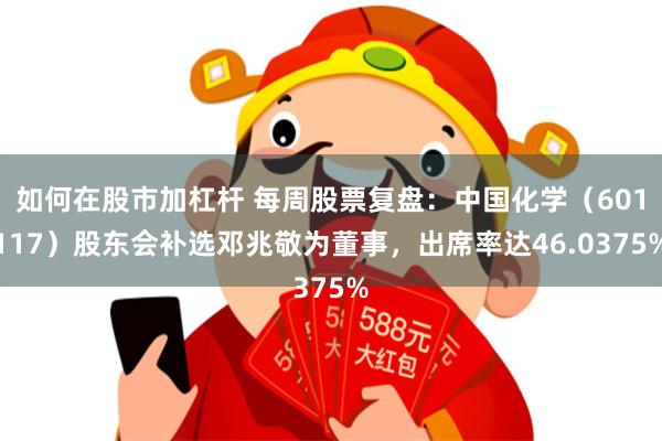 如何在股市加杠杆 每周股票复盘：中国化学（601117）股东会补选邓兆敬为董事，出席率达46.0375%