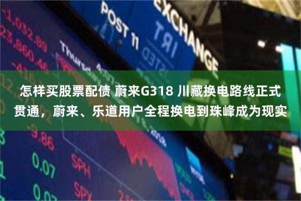 怎样买股票配债 蔚来G318 川藏换电路线正式贯通,蔚来、乐道用户全程换电到珠峰成为现实