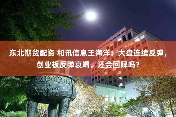 东北期货配资 和讯信息王海洋：大盘连续反弹，创业板反弹衰竭，还会回踩吗？