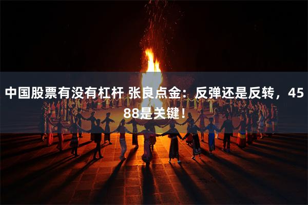 中国股票有没有杠杆 张良点金：反弹还是反转，4588是关键！