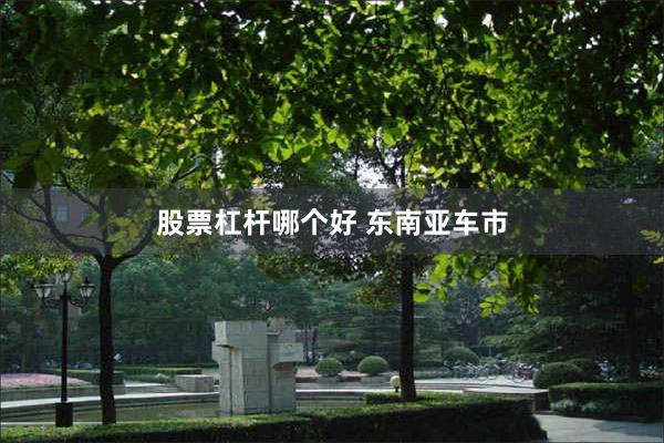股票杠杆哪个好 东南亚车市
