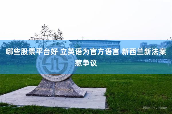哪些股票平台好 立英语为官方语言 新西兰新法案惹争议