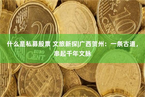 什么是私募股票 文旅新探|广西贺州：一条古道，串起千年文脉