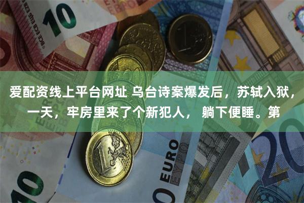 爱配资线上平台网址 乌台诗案爆发后,苏轼入狱, 一天,牢房里来了个新犯人, 躺下便睡。第
