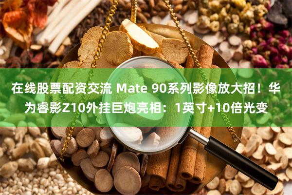 在线股票配资交流 Mate 90系列影像放大招！华为睿影Z10外挂巨炮亮相：1英寸+10倍光变
