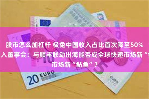股市怎么加杠杆 极兔中国收入占比首次降至50% 王卫加入董事会：与顺丰联动出海能否成全球快递市场新“鲇鱼”？