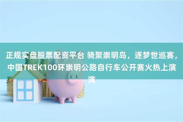 正规实盘股票配资平台 骑聚崇明岛，逐梦世巡赛，中国TREK100环崇明公路自行车公开赛火热上演